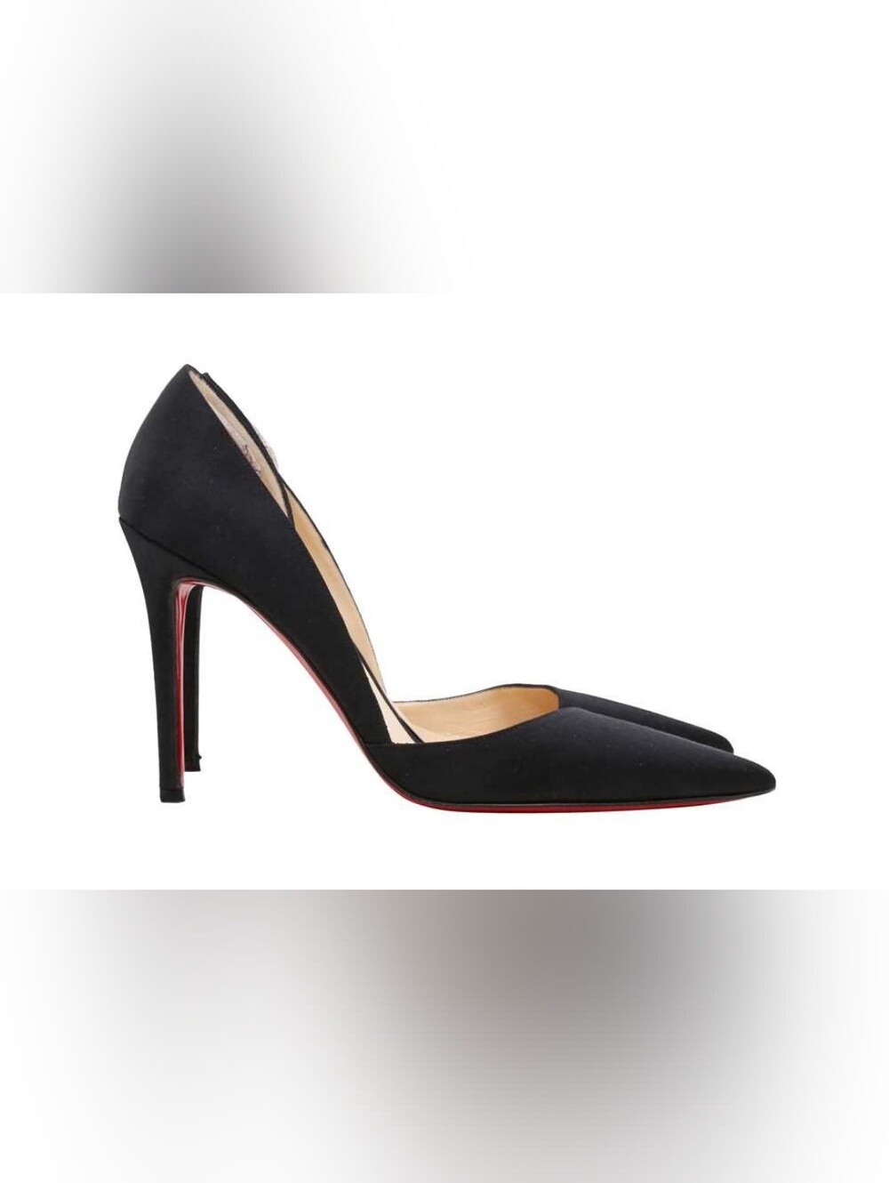 CHRISTIAN LOUBOUTIN Satin Helmut 100 Pumps Heels 35.5